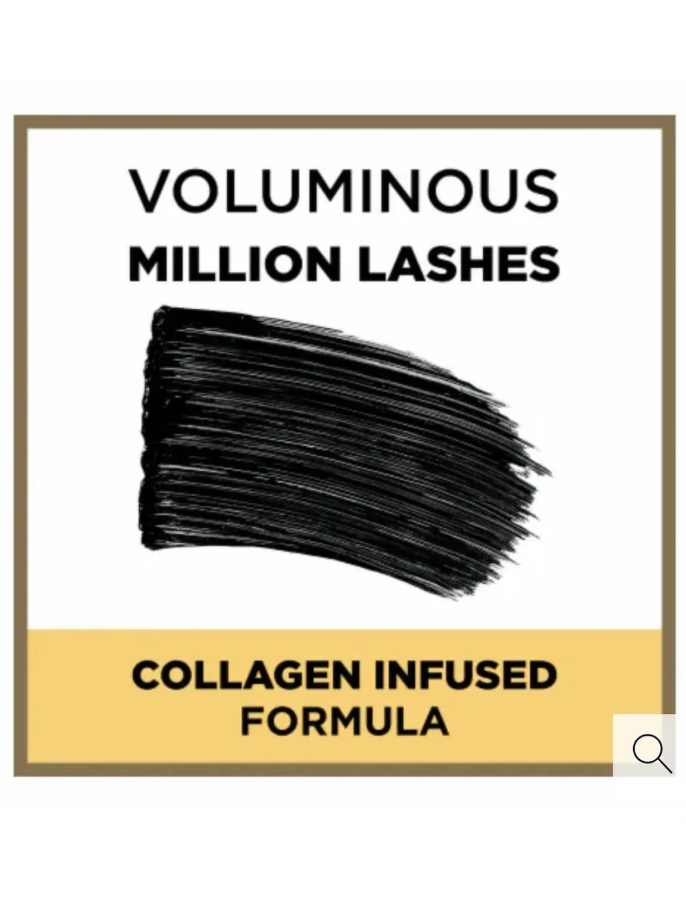 L'Oréal Voluminous Million Lashes Waterproof Mascara - 630 Blackest Black, NEW